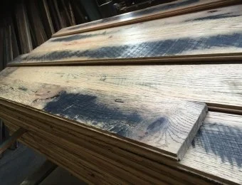 Reclaimed kentucky race course boards