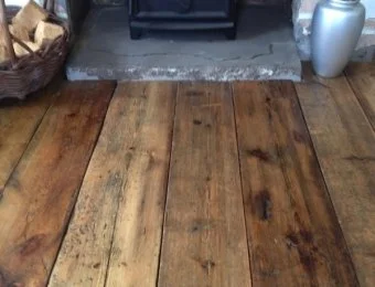 Reclaimed original victorian pine floorboards