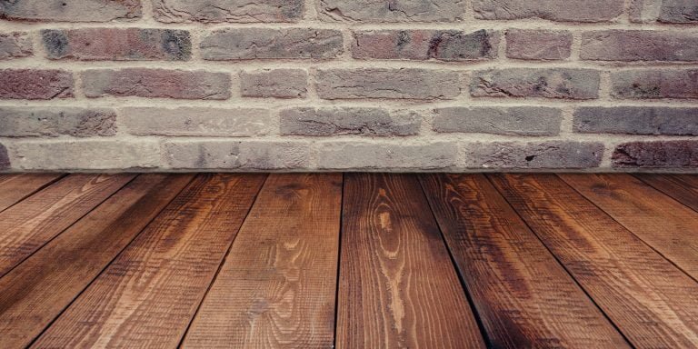 Dark wood flooring