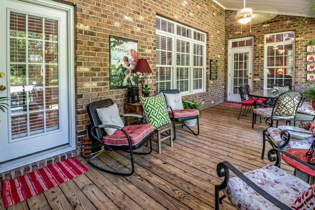wood patio