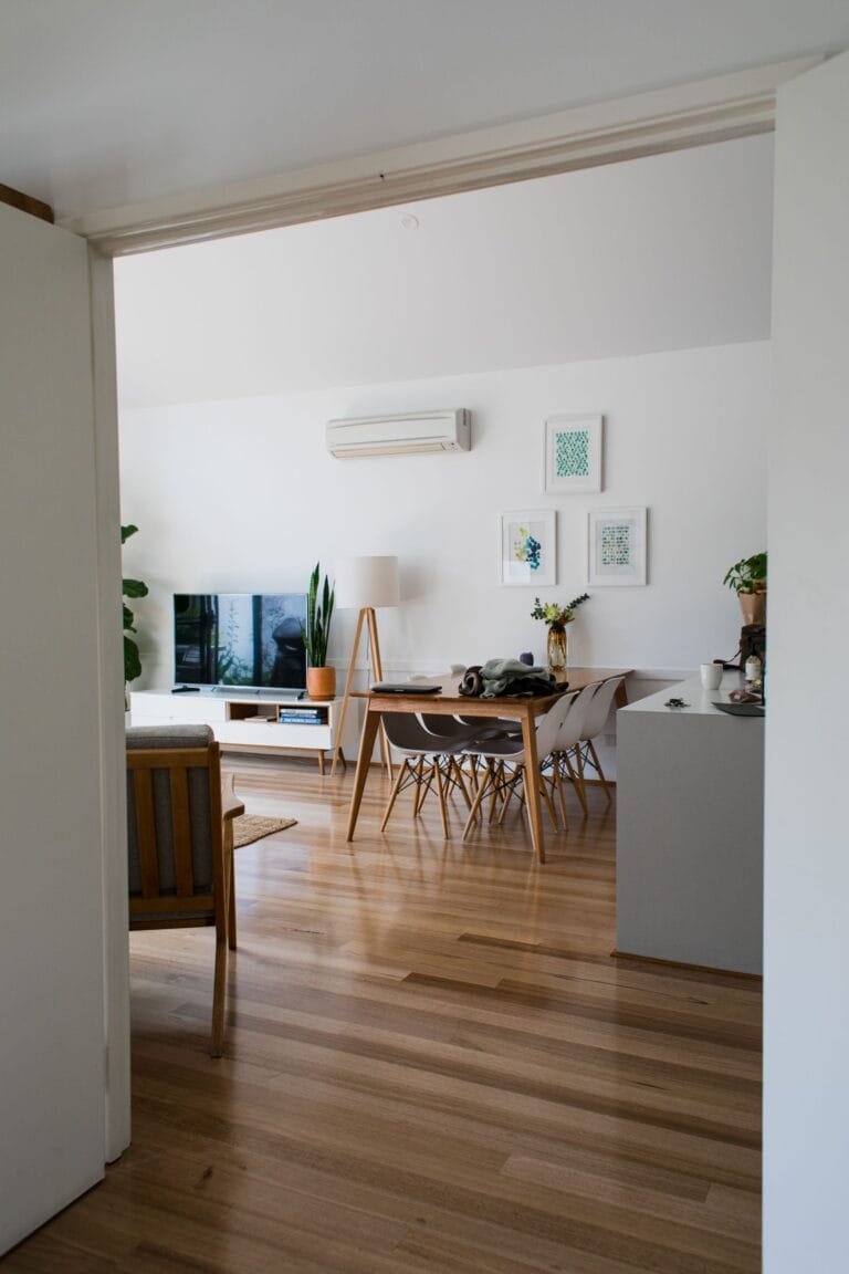 floorboards in dining room